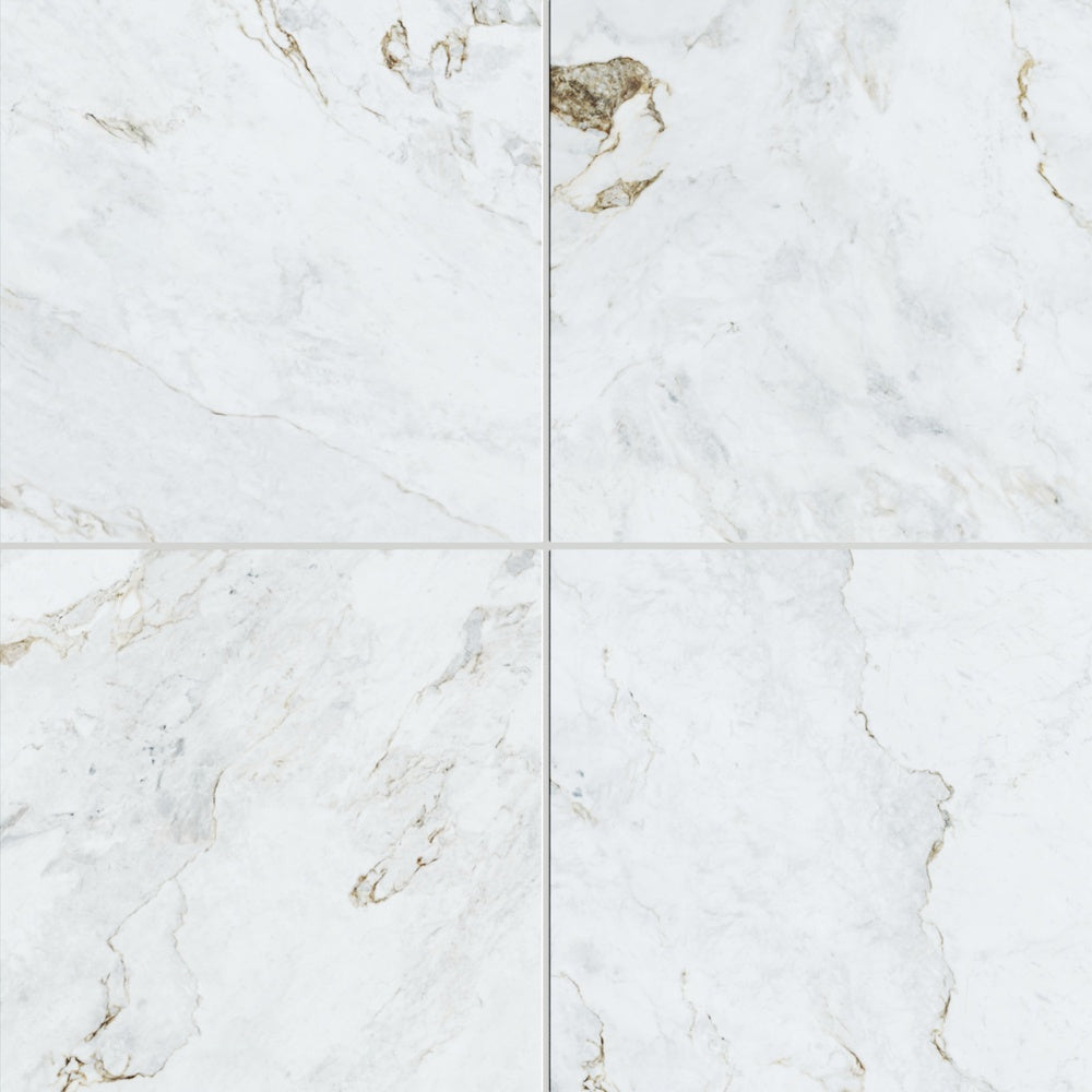 Eterna Marmore Parana 48x48 Polished Porcelain Tile — installed close-up, supplier reference crop