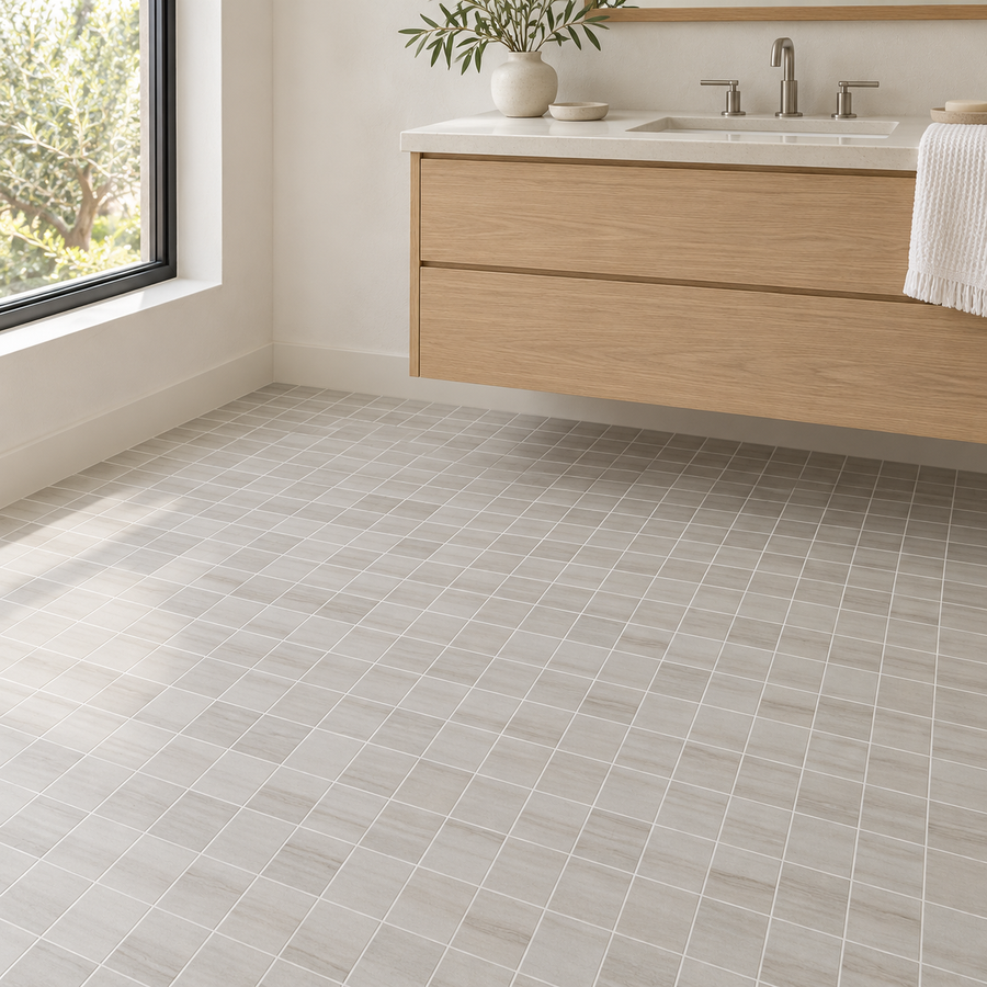 Flamen Crema 2x2 Mosaic Porcelain Tile