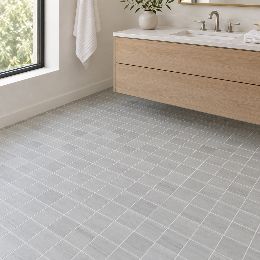 Flamen Gris 2x2 Mosaic Porcelain Tile