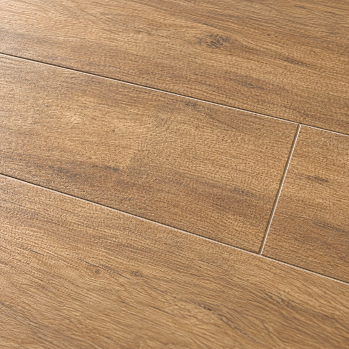 Forest Glen Natural 8x48 matte porcelain — AI-generated grain detail visualization