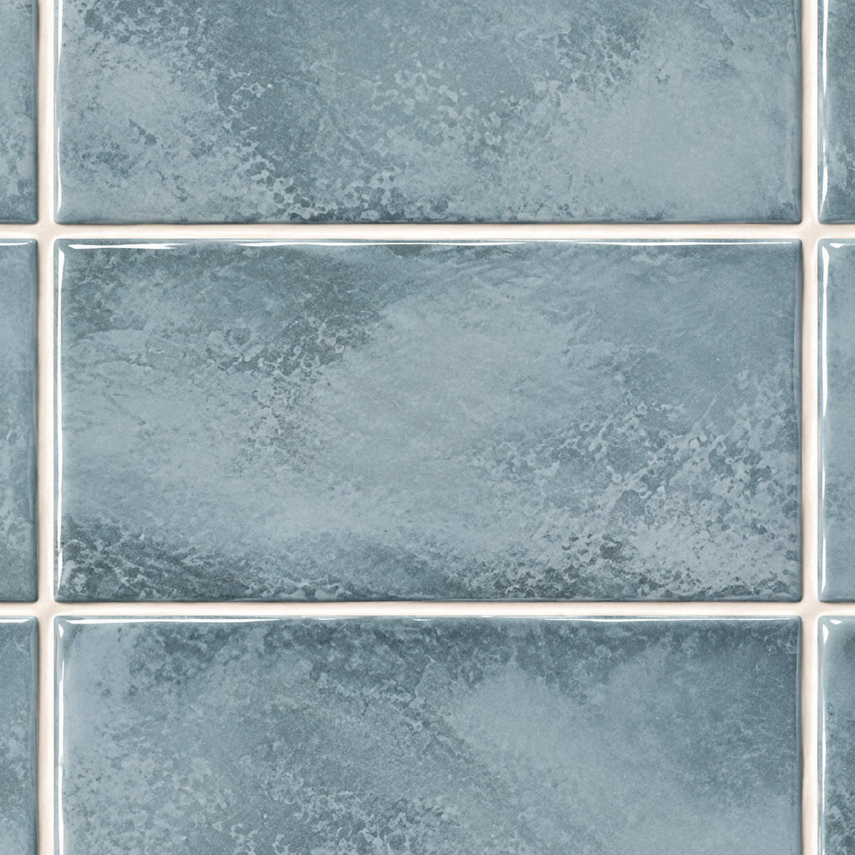 Genesis aqua 3x6 ceramic tile — glaze detail