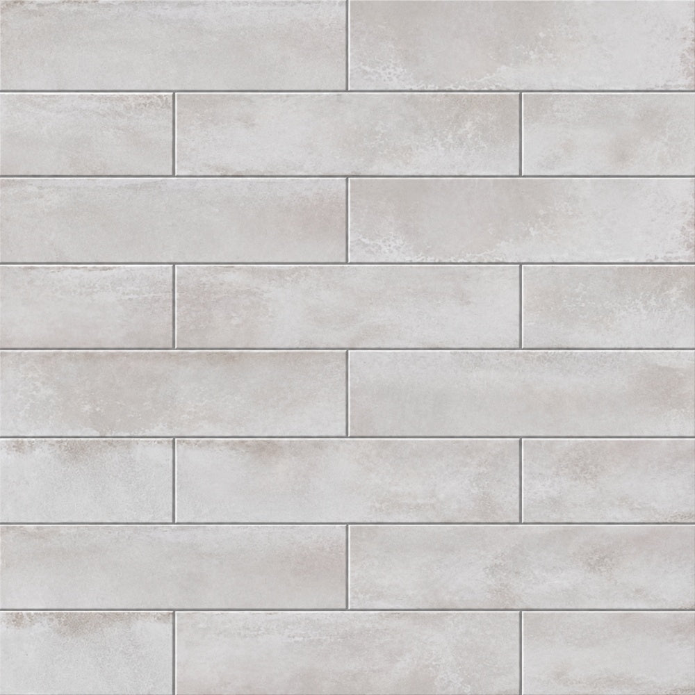 Genesis Cloud 3x12 BG Ceramic Tile installed tile close-up
