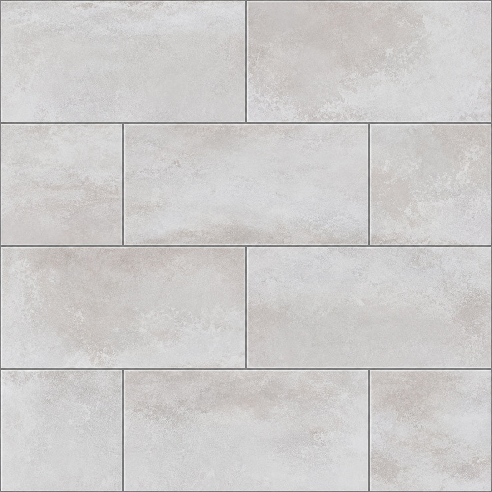 Genesis Cloud 3x6 BG Ceramic Tile installed tile close-up