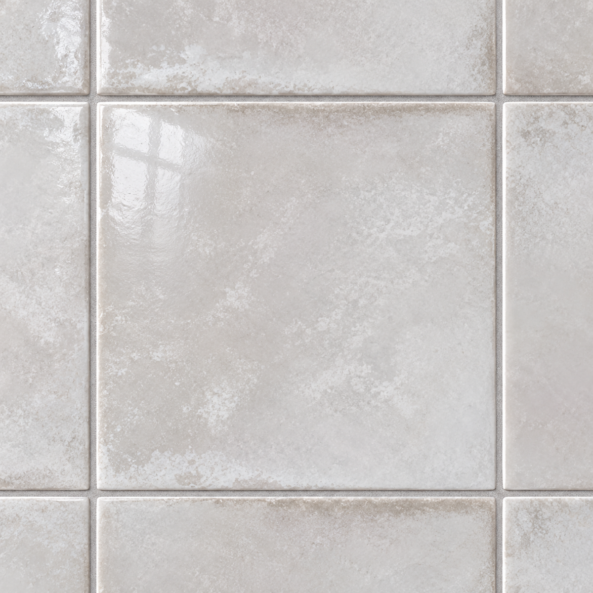Genesis Cloud 4x4 glossy ceramic wall tile — AI-generated detail visualization
