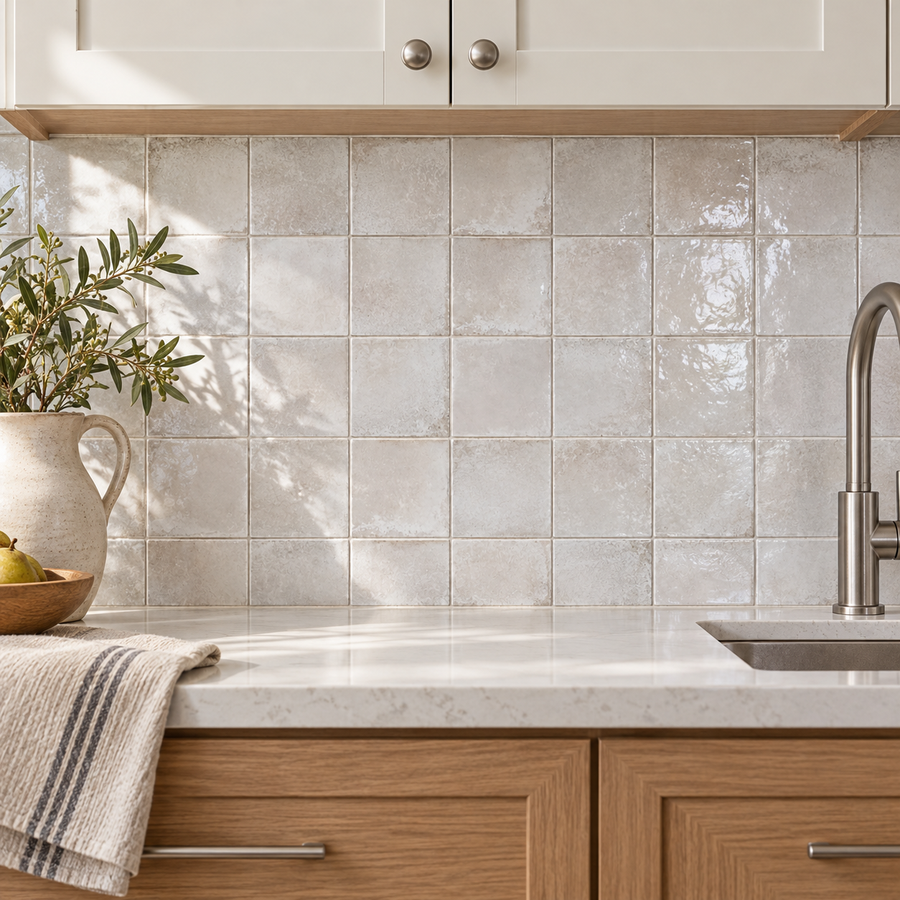 Genesis Cloud 4x4 BG Ceramic Tile