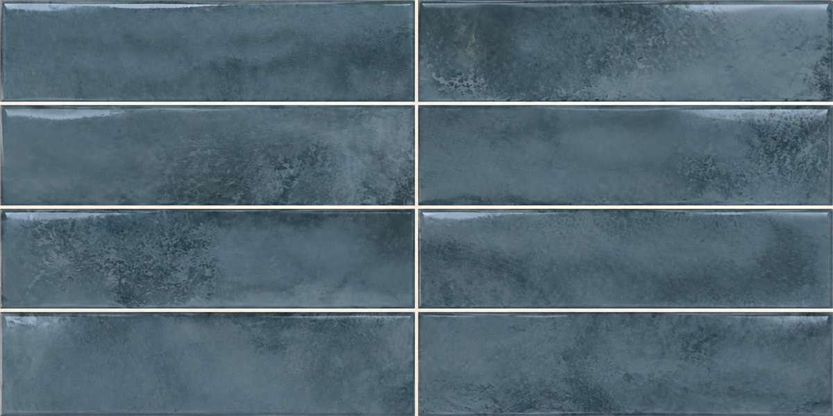 Genesis marine 3x12 glossy ceramic tile — tile layout visualization