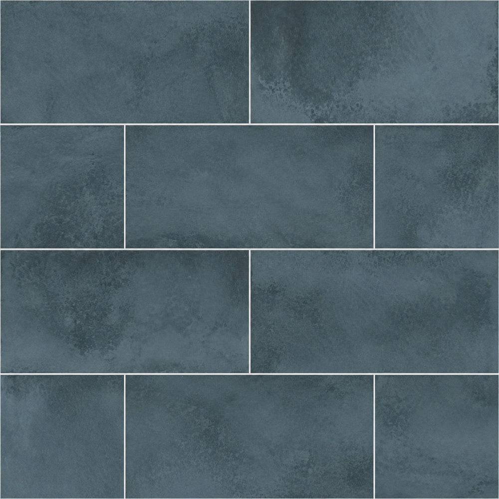 Genesis Marine 3x6 BG Ceramic Tile installed tile close-up