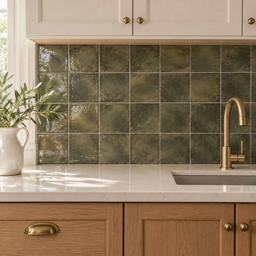 Genesis Moss 4x4 BG Ceramic Tile