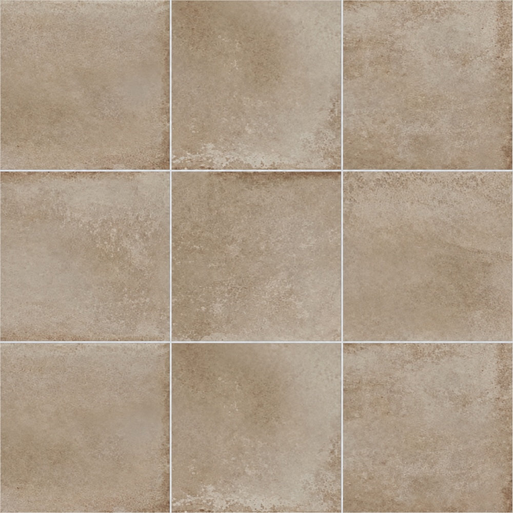 Genesis Sandstone 4x4 BG Ceramic Tile installed tile close-up