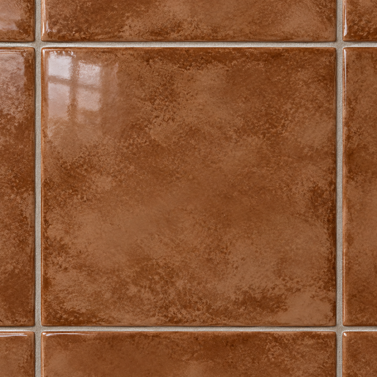 Genesis sunset 4x4 glossy ceramic wall tile — AI-generated detail visualization