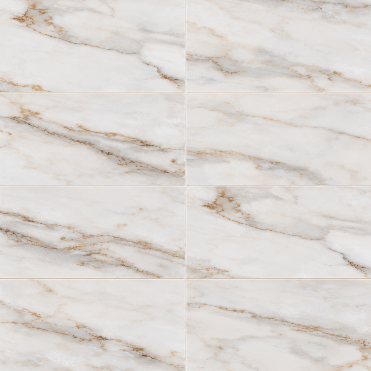 Gleamore Gold 12x24 porcelain tile — tile layout visualization