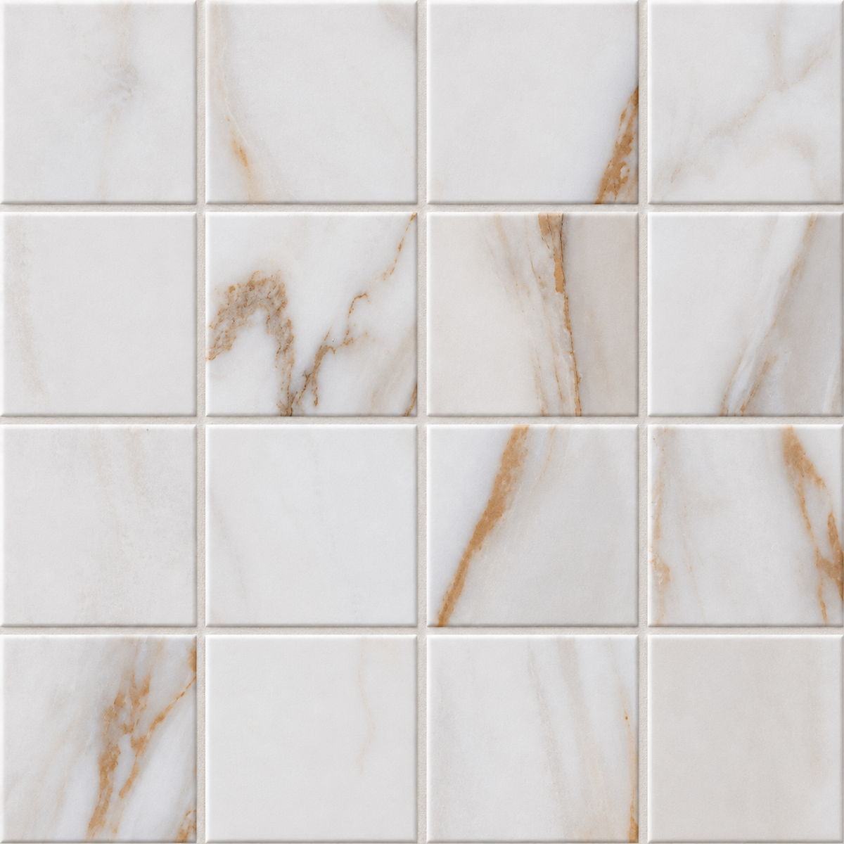 Gleamore Gold 13x13-mosaic porcelain tile — product detail visualization