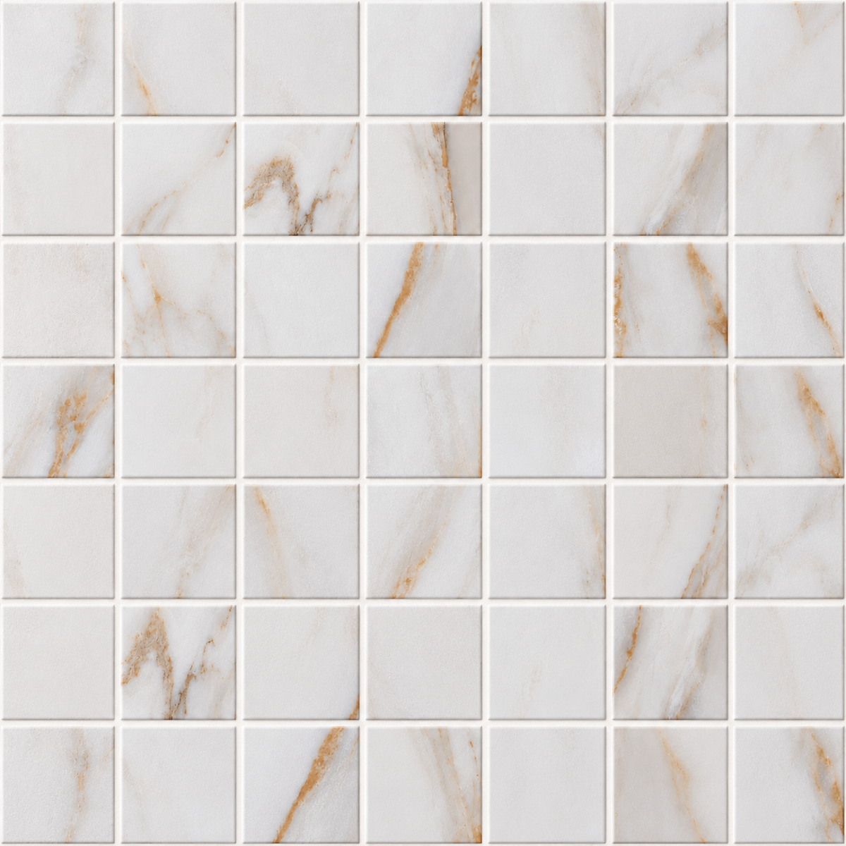 Gleamore Gold 13x13-mosaic porcelain tile — tile layout visualization