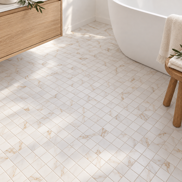 Gleamore Gold 13x13 Matte Porcelain Mosaic Tile