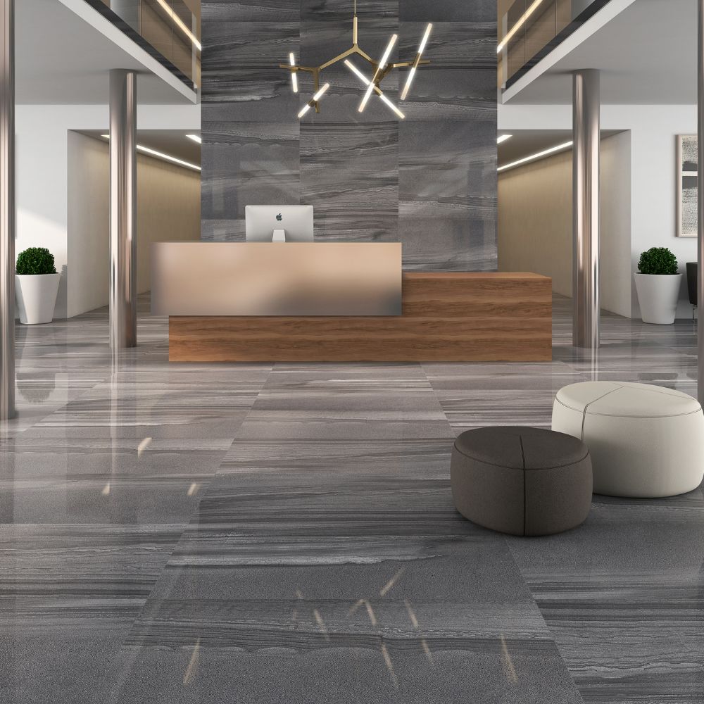 Mythos Graphite 12x24 Porcelain Tile