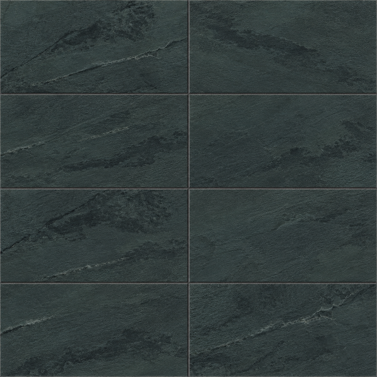 Grove Negro 24x48 matte porcelain tile — tile layout visualization