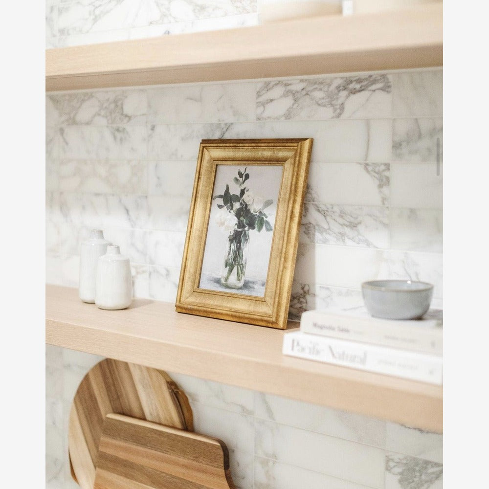 Calacatta Gold 3x12 Polished/Honed Subway Tile