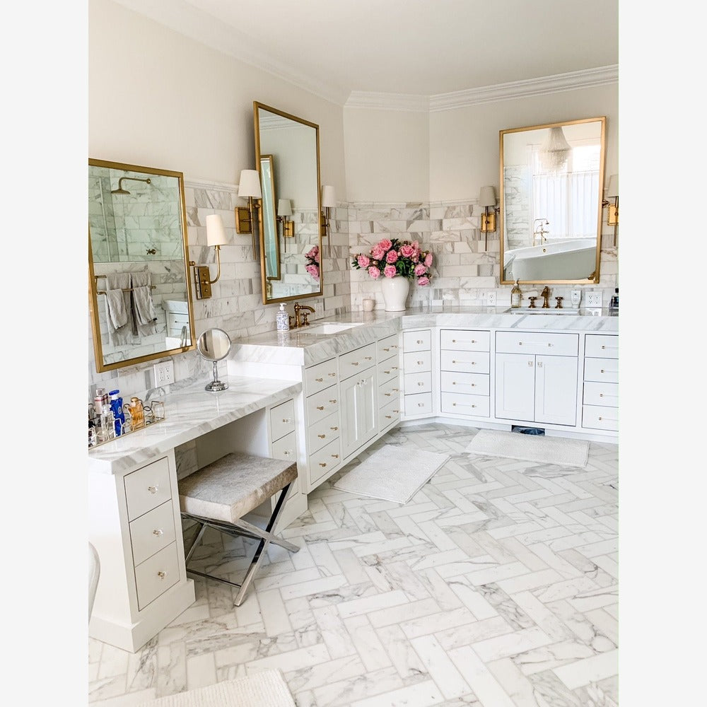 Calacatta Gold 4x12 Polished/Honed Marble Tile