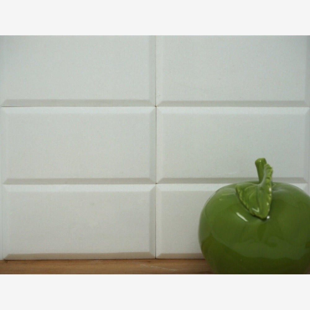 Thassos White Beveled 3x6 Polished/Honed Marble Subway Tile