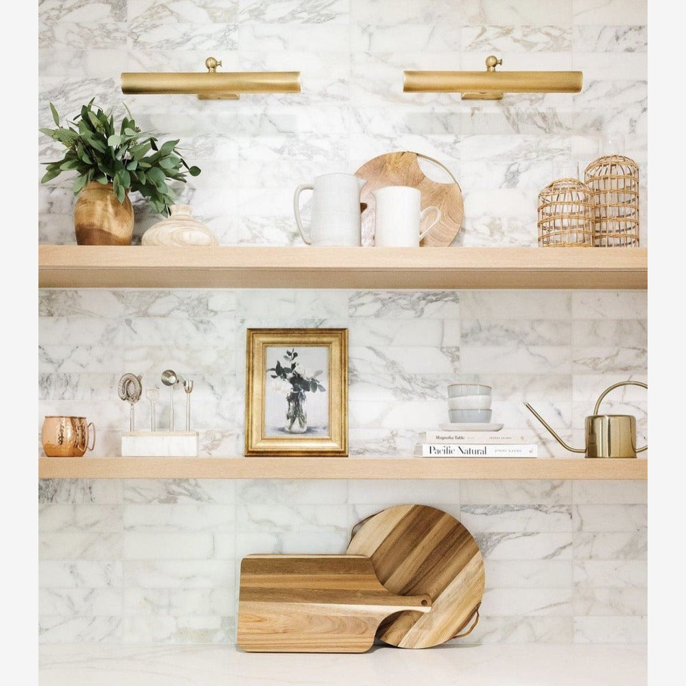 Calacatta Gold 2x8 Polished/Honed Marble Tile