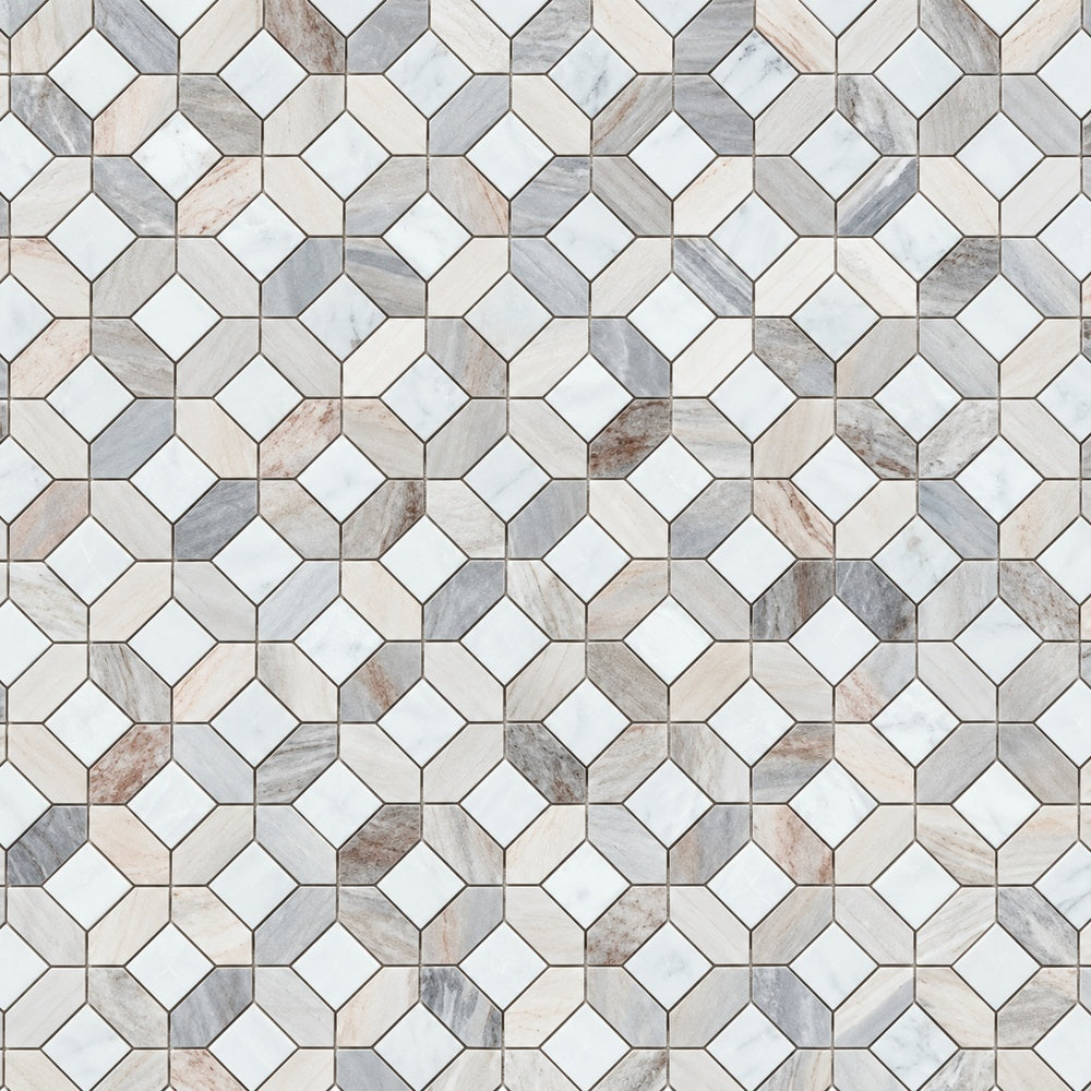 Lennox Byzantium Mosaic installed pattern close-up