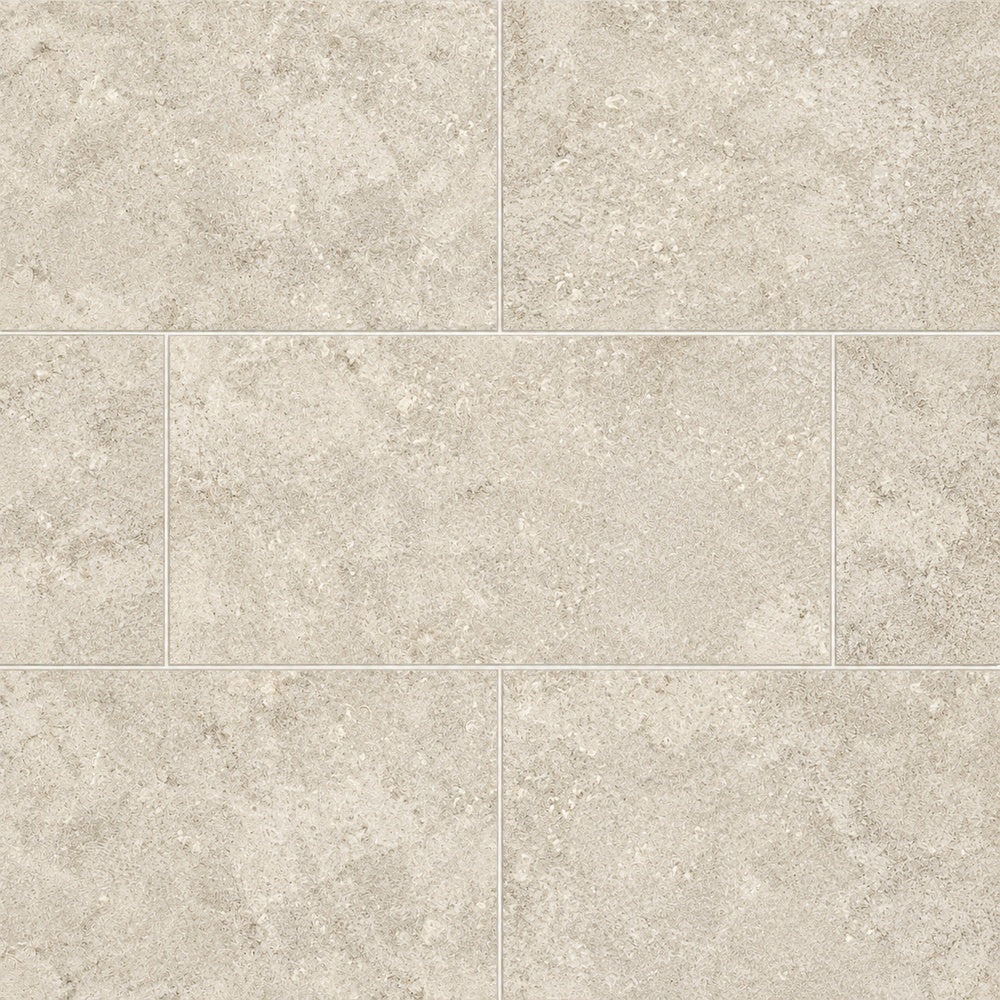 Liora Bone Crosscut 24x48 R Porcelain Tile large-format installed close-up