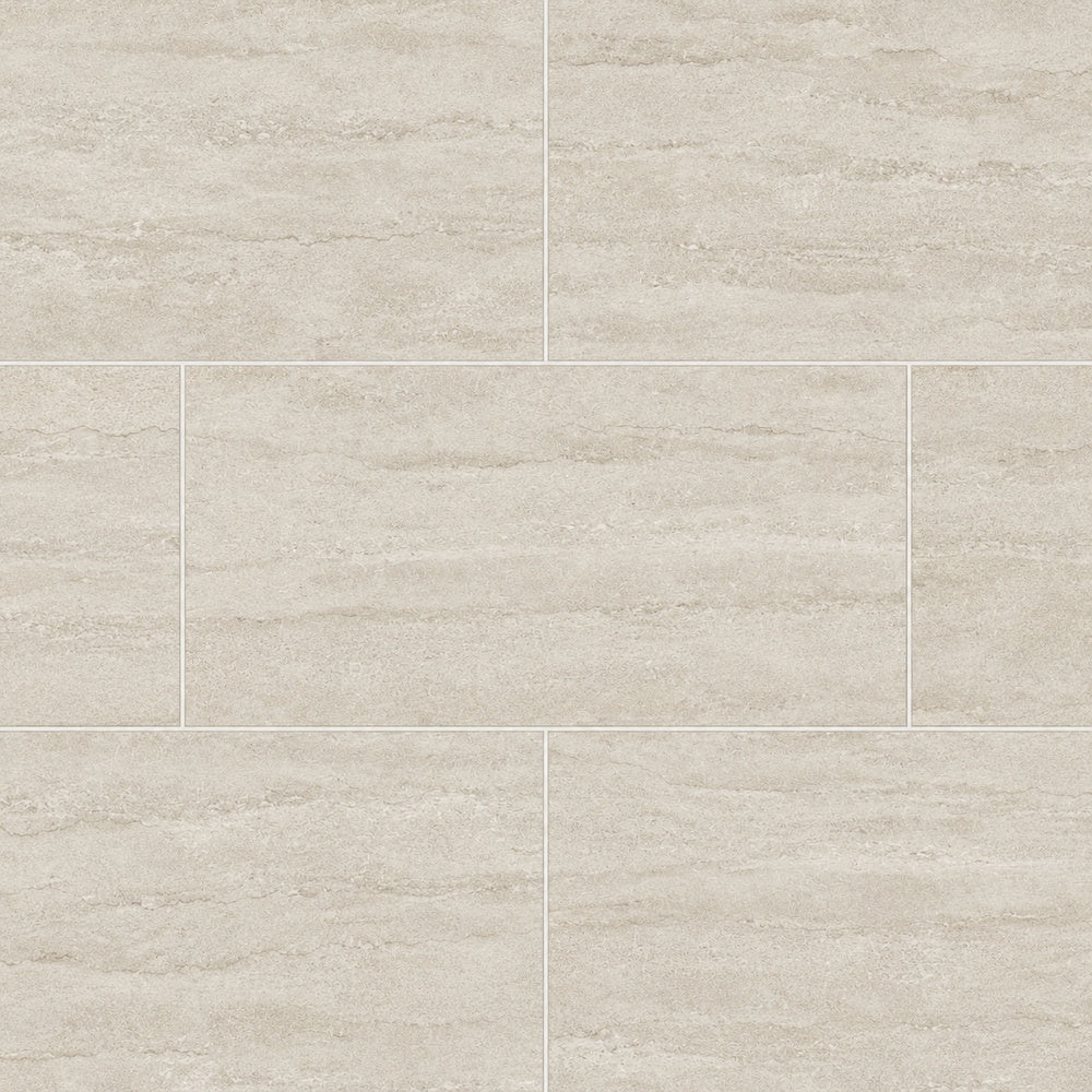 Liora Bone Veincut 24x48 R Porcelain Tile large-format installed close-up