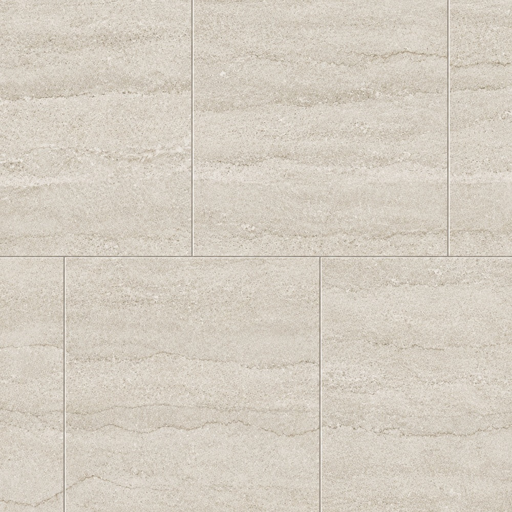 Liora Bone Veincut 48x48 R Porcelain Tile large-format installed close-up