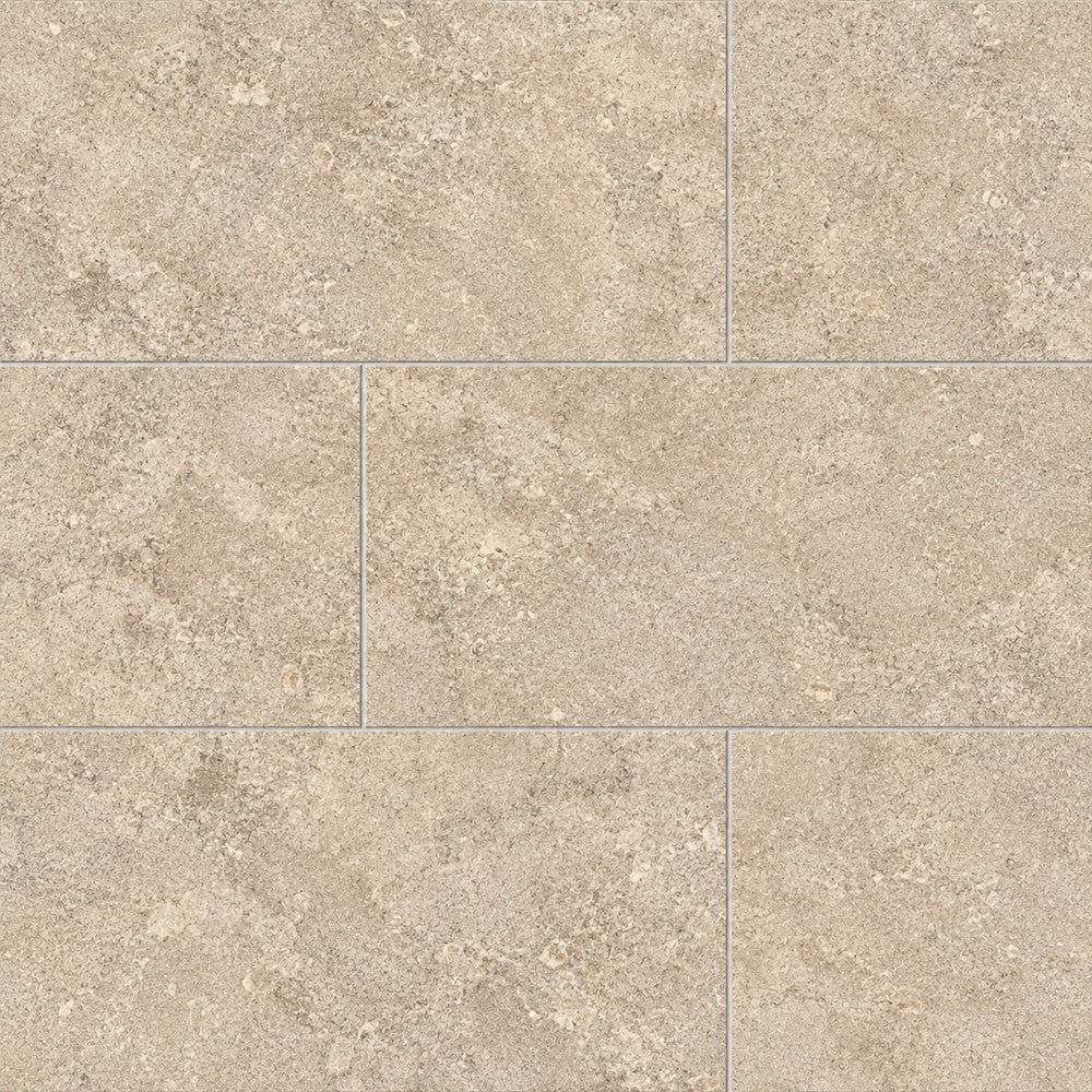Liora Moka Crosscut 12x24 R Porcelain Tile large-format installed close-up