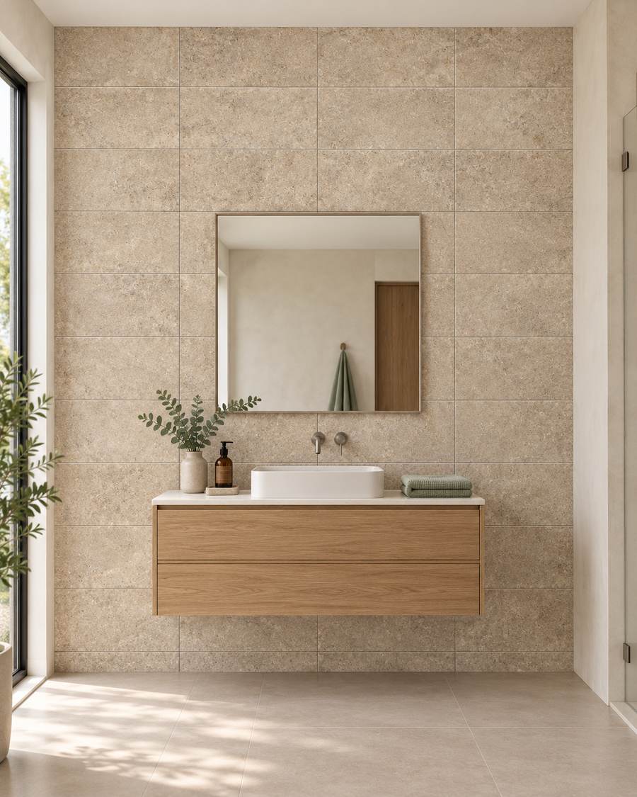 Liora Moka Crosscut 12x24 R Porcelain Tile