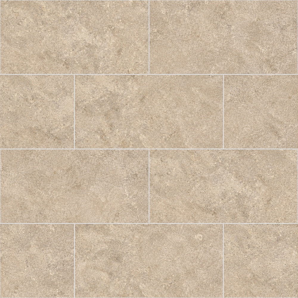 Liora Moka Crosscut 24x48 R Porcelain Tile installed tile close-up