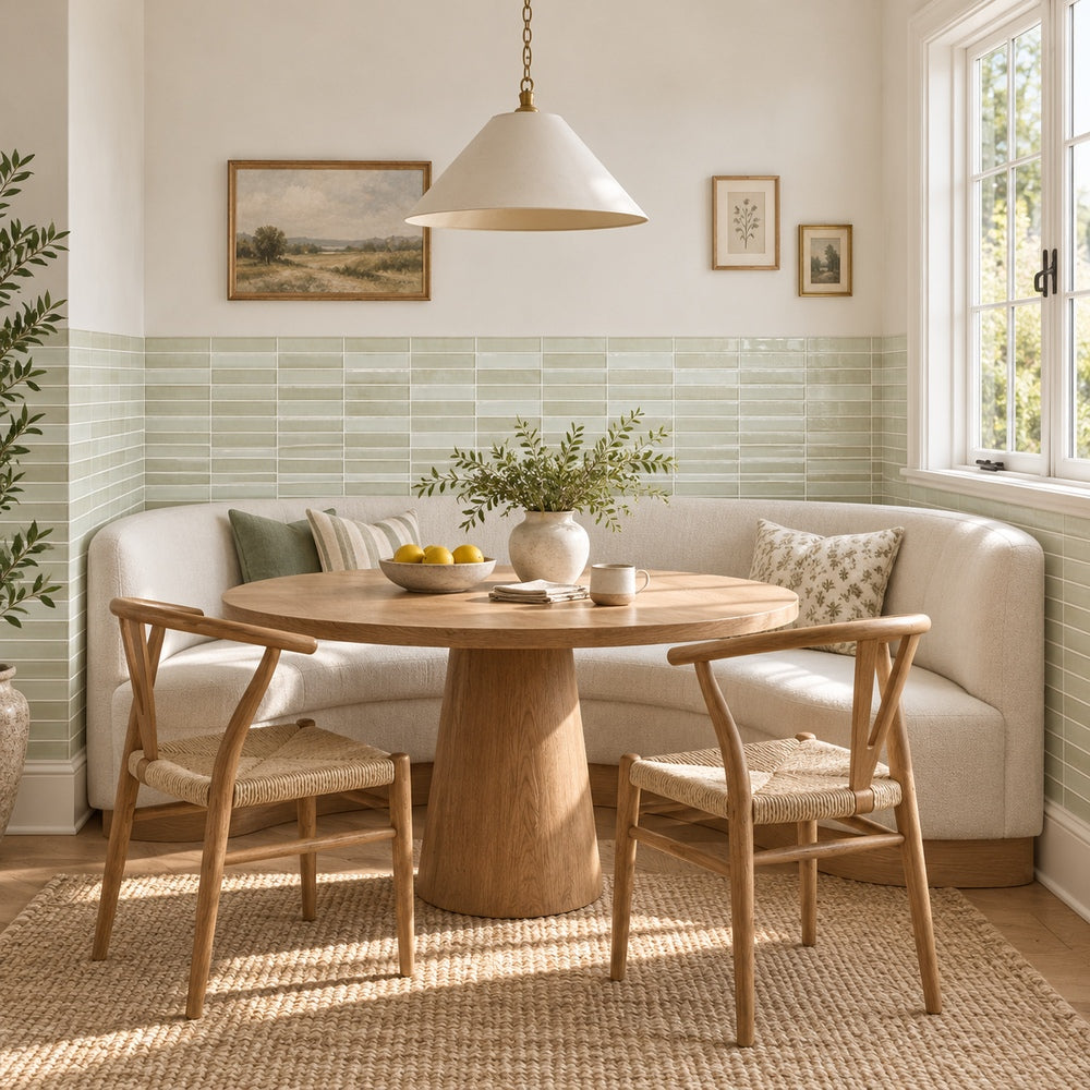 Lumina Dune 12x12 Stacked Glass Mosaic Tile — generated room installation scene