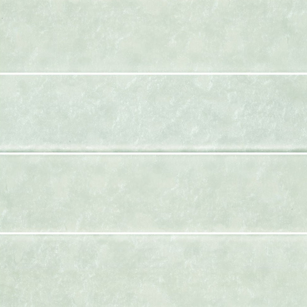 Lumina Crystal 3x12 Glass Mosaic Tile — installed close-up