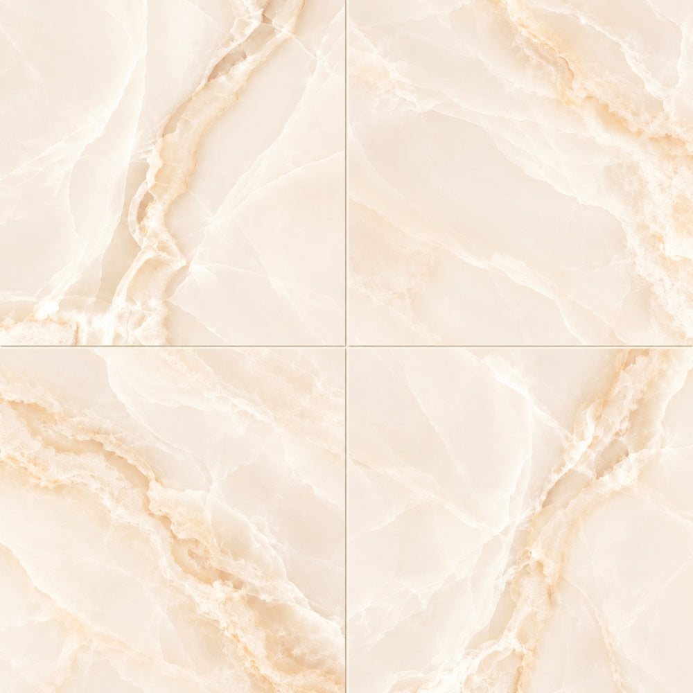 Lunara Light PO 35x35 R Porcelain Tile installed close-up
