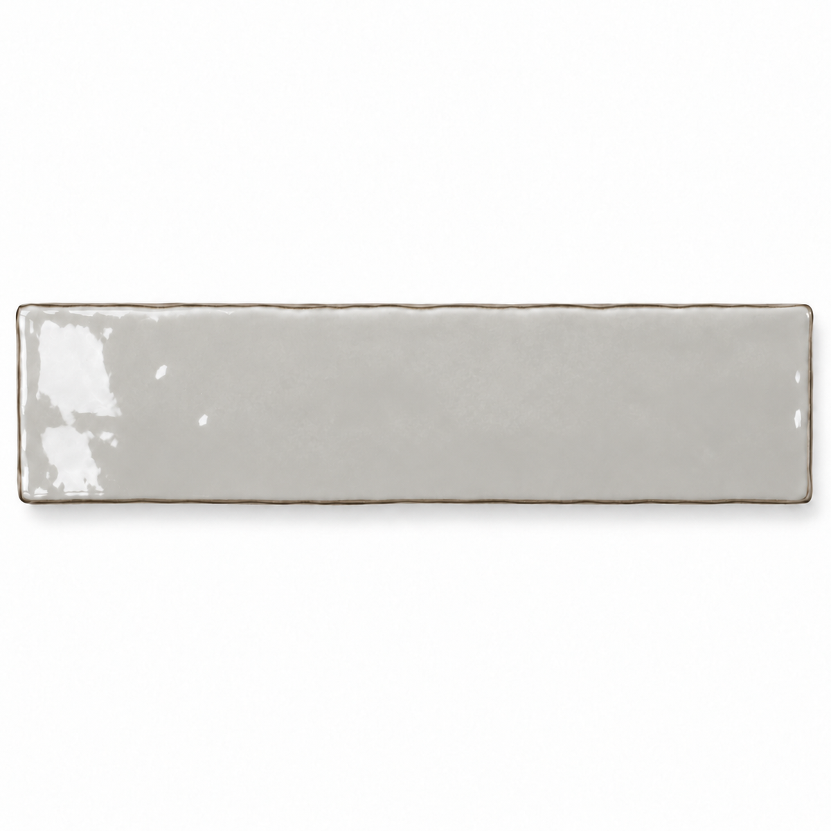 Maison cashmere 3x12 glossy ceramic tile — single tile visualization