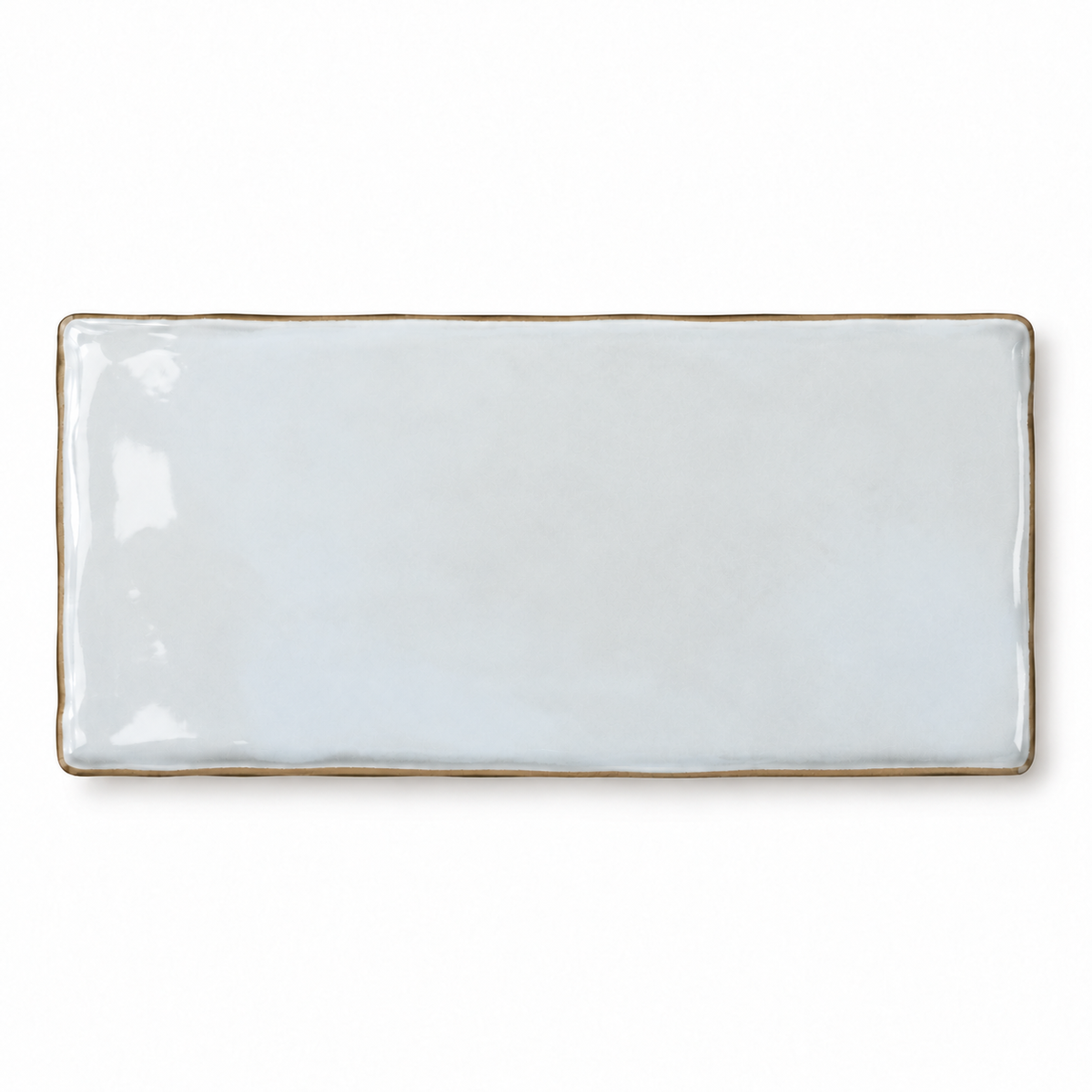 Maison cloud 3x6 glossy ceramic tile — single tile visualization