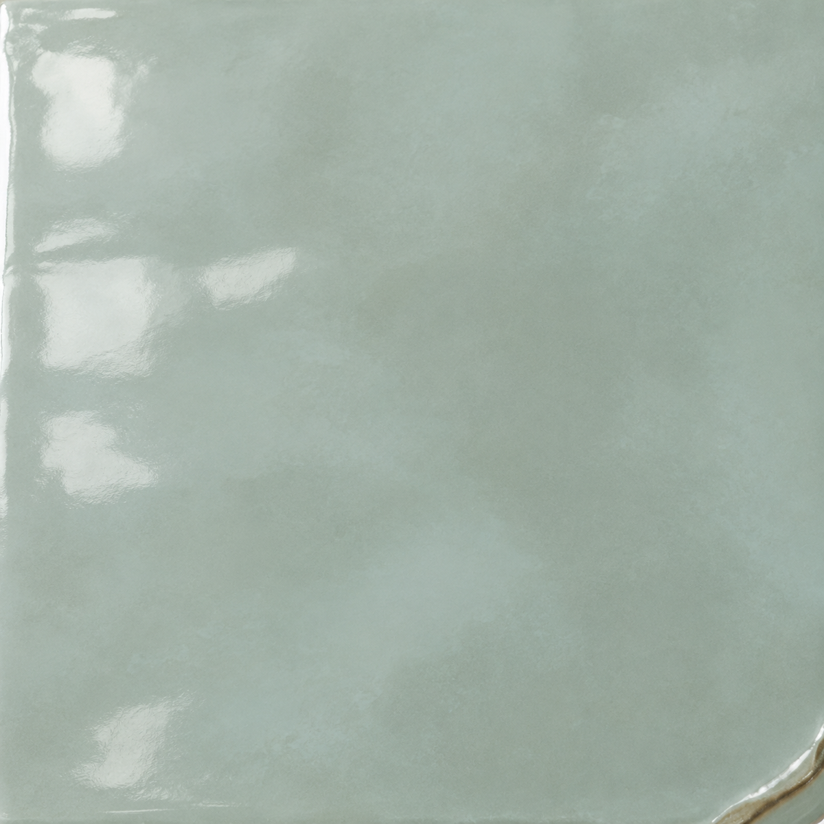 Maison watercolor  glossy ceramic tile — glaze detail visualization