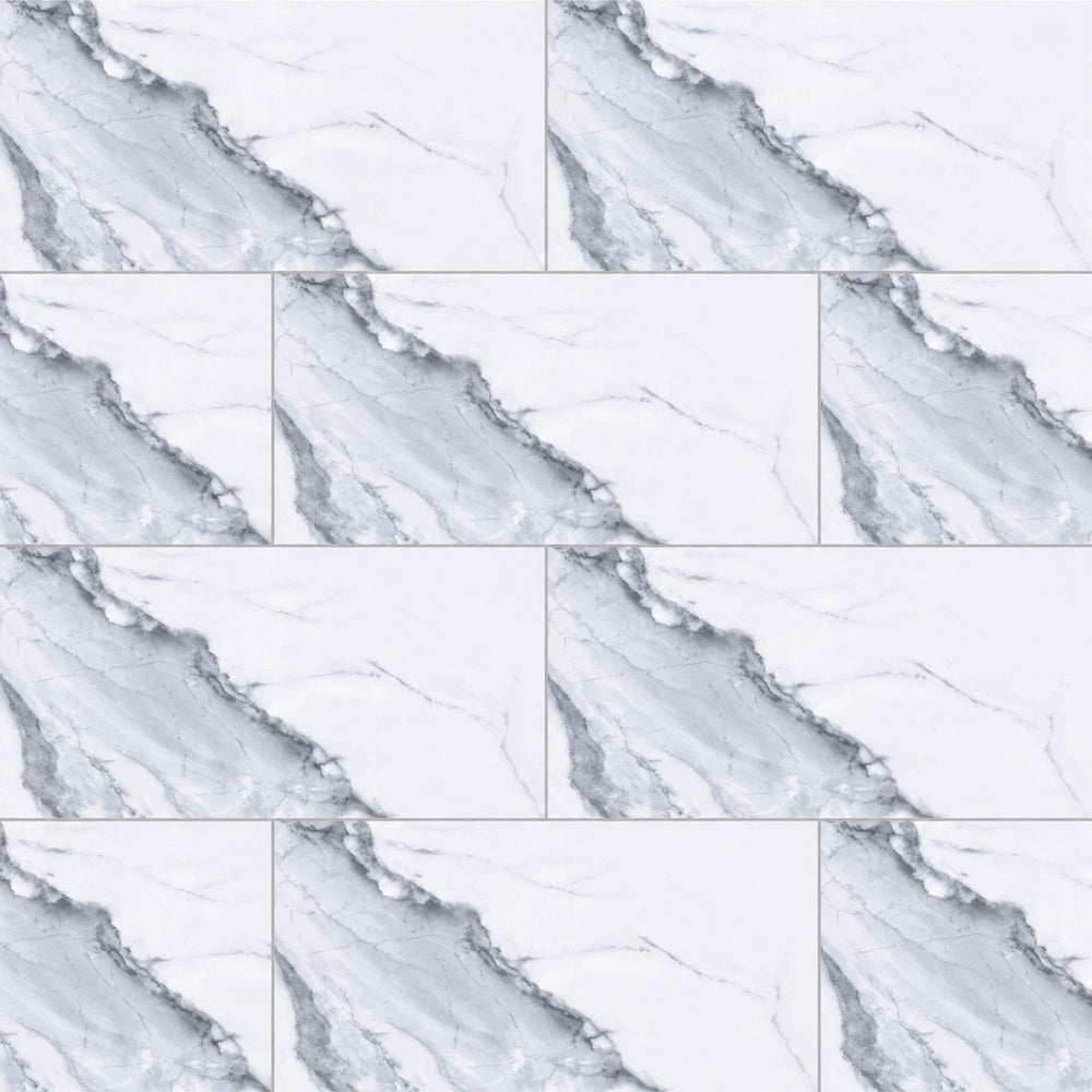 Montara Venatino 12x24 R Porcelain Tile Polished/Matte installed tile close-up