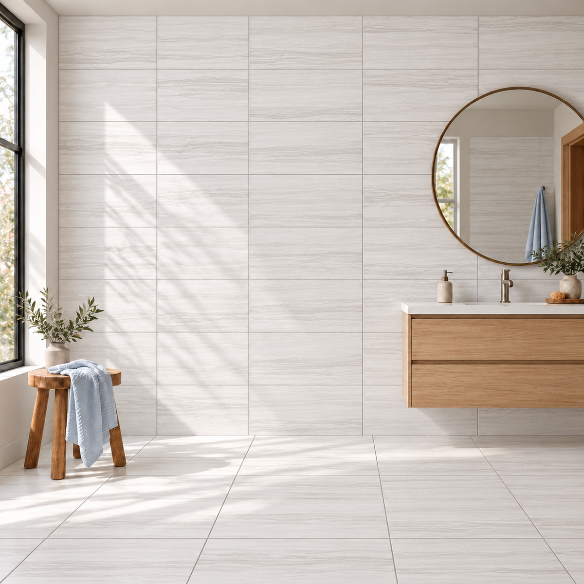 Mythos blanco bathroom vanity