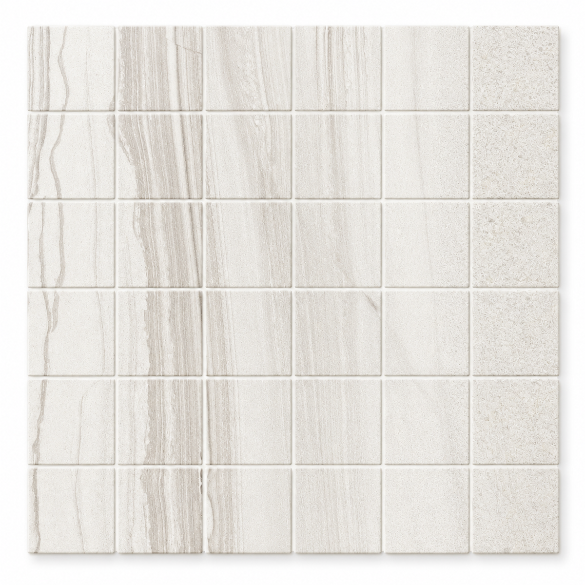 Mythos blanco mosaic sheet view