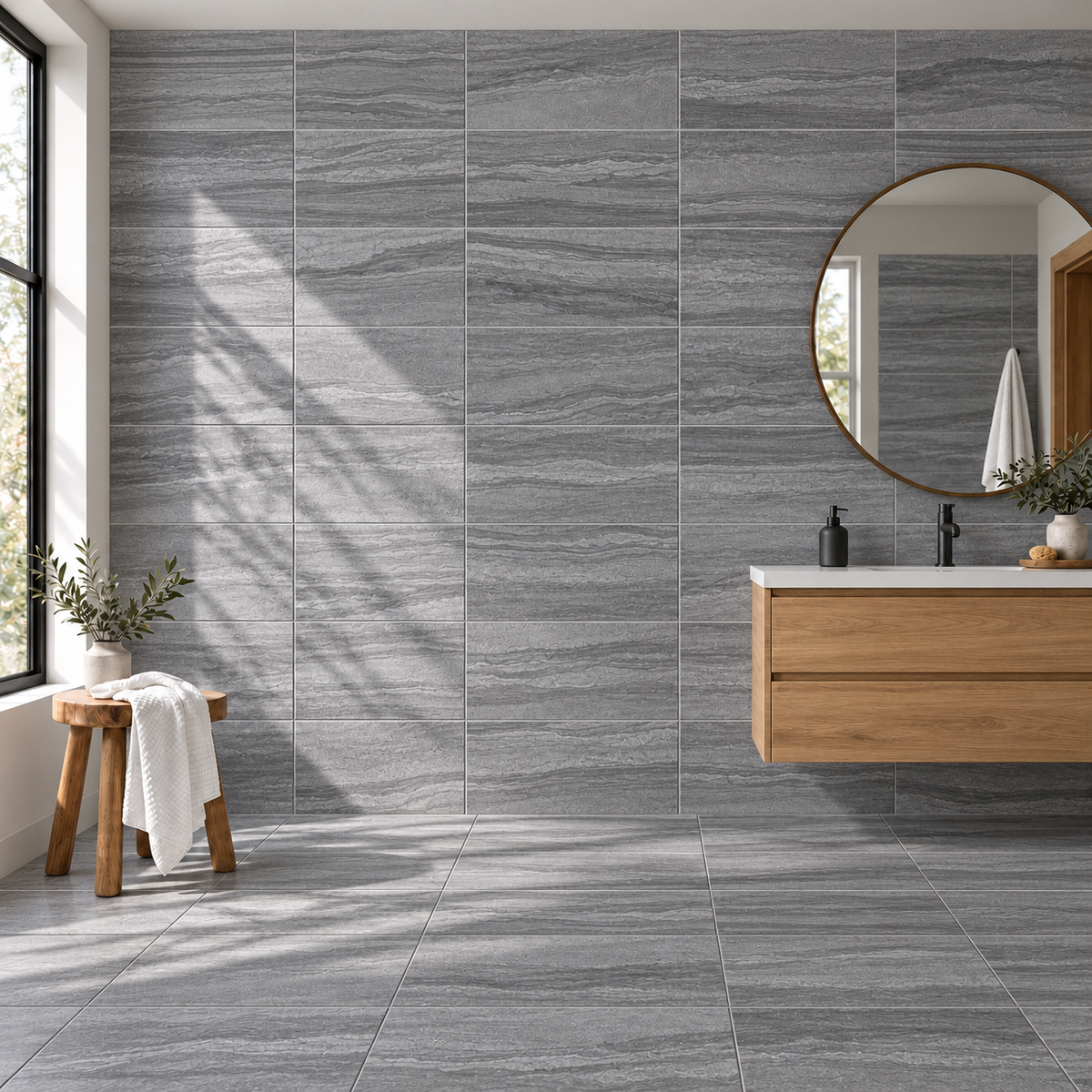 Mythos graphite bathroom vanity