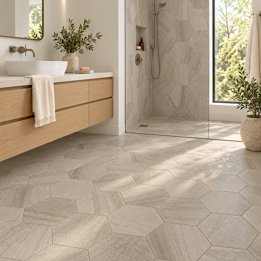 Mythos Vison 8x9 Hexagon Porcelain Tile