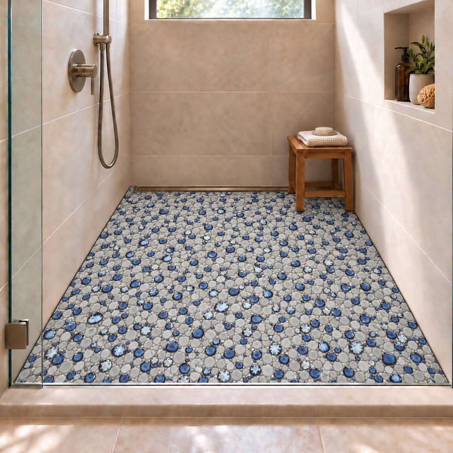 Nevis Gray Dawn Pebble Mosaic