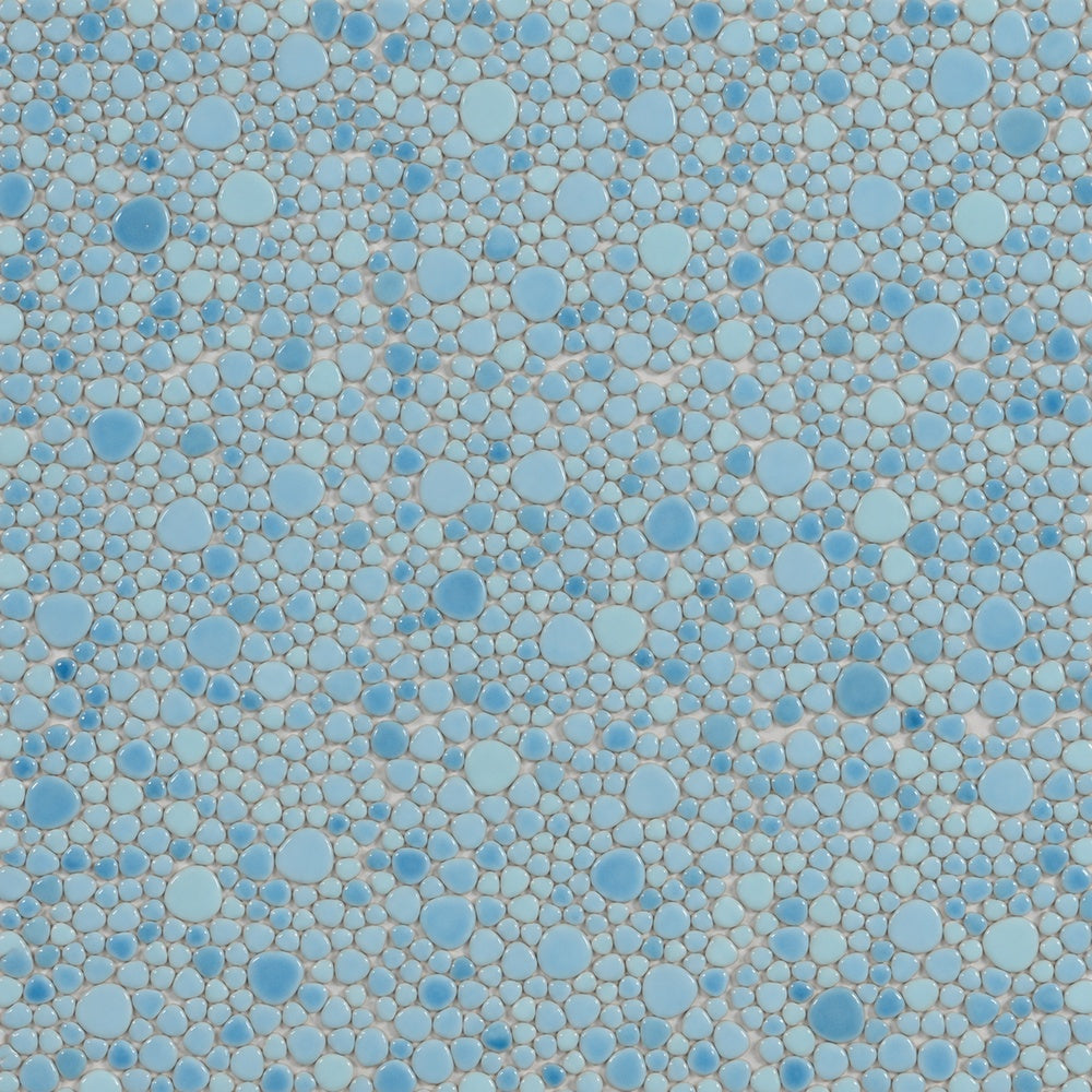 Nevis Jewel Blue Pebble Mosaic close-up