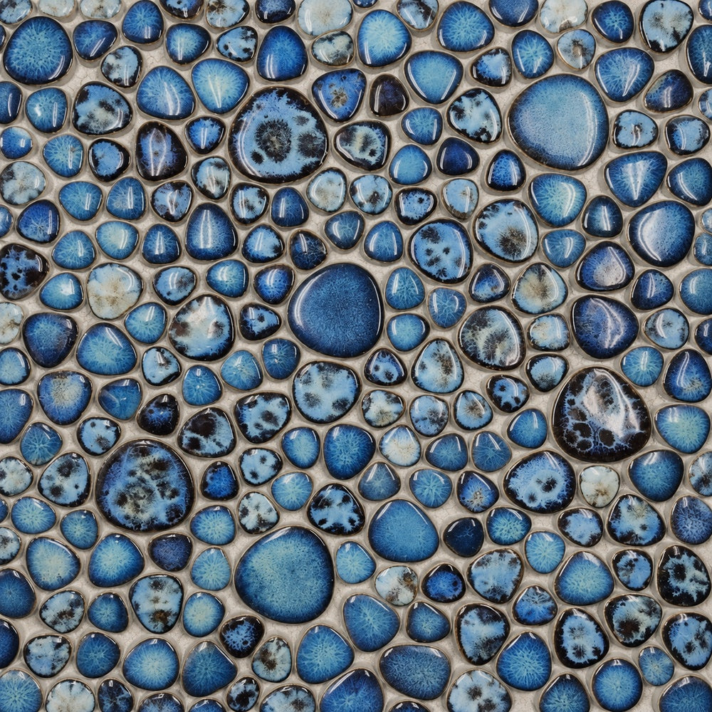 Nevis Lake Pebble Mosaic close-up