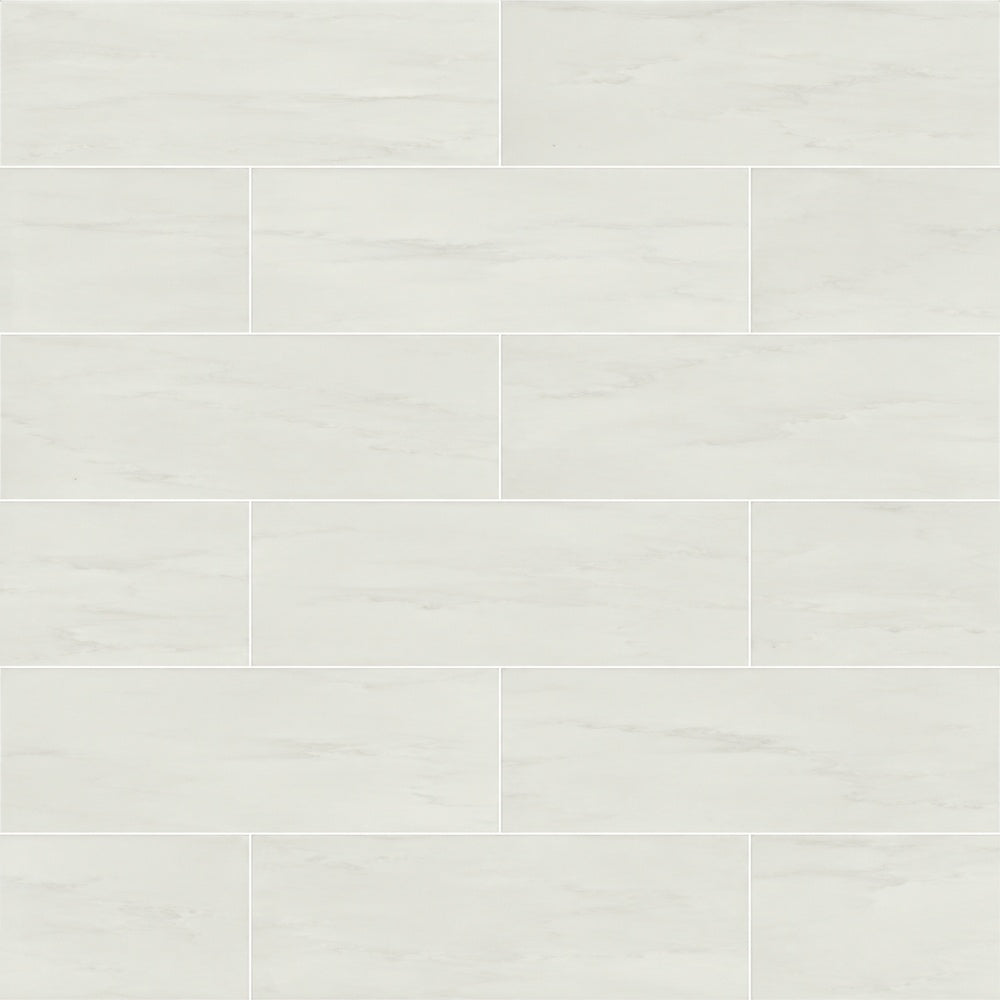 Nolara Blanco 6x18 Ceramic Tile installed tile close-up