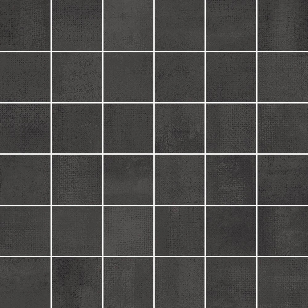 Strato Antracita 12x12 Mosaic Porcelain Tile close-up