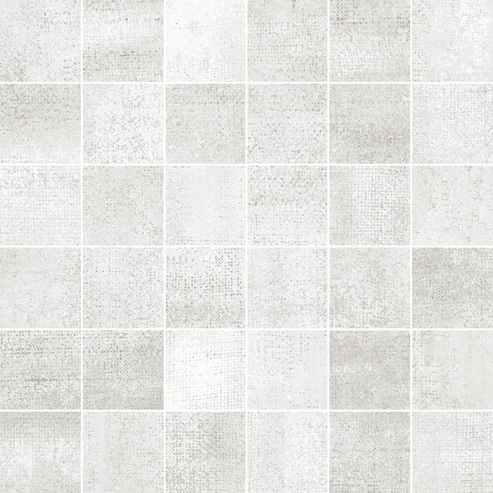 Strato Blanco 12x12 Mosaic Porcelain Tile close-up