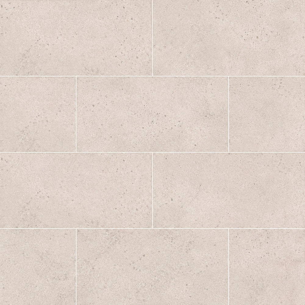 Nordell Tan 12x24 Porcelain Tile installed tile close-up