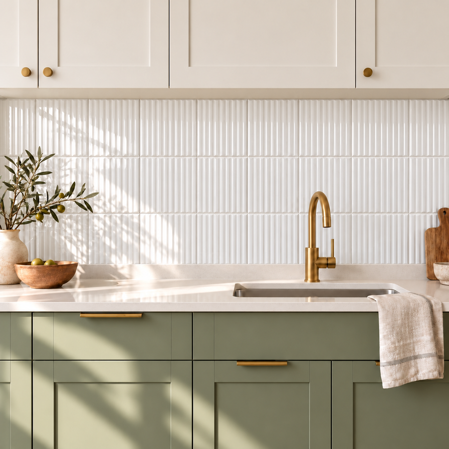 Nordika Frost 6x6 Porcelain Tile Glossy
